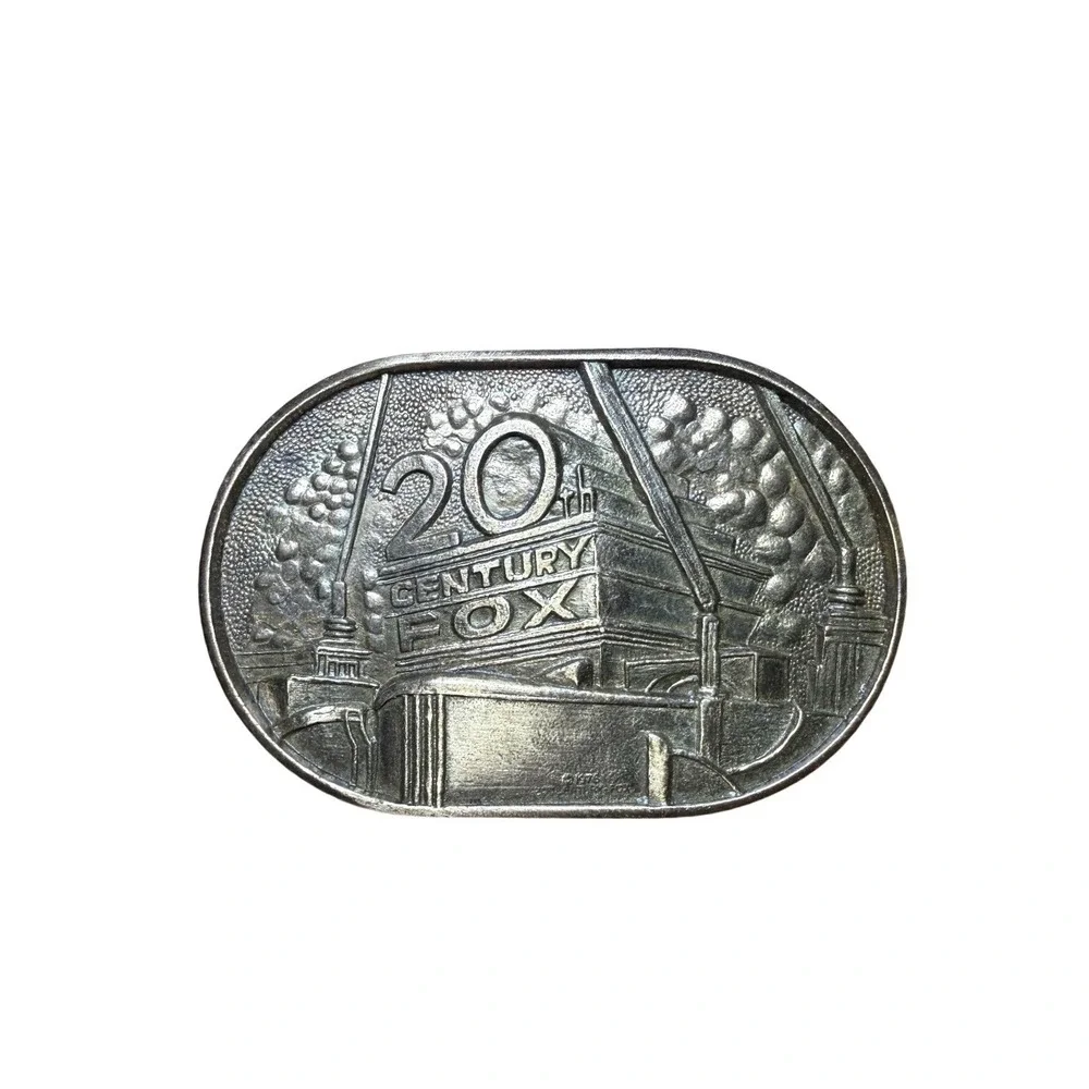 20th Century Fox 1976 Vintage Solid Brass Belt Buckle BTS‎ Made in USA 1978